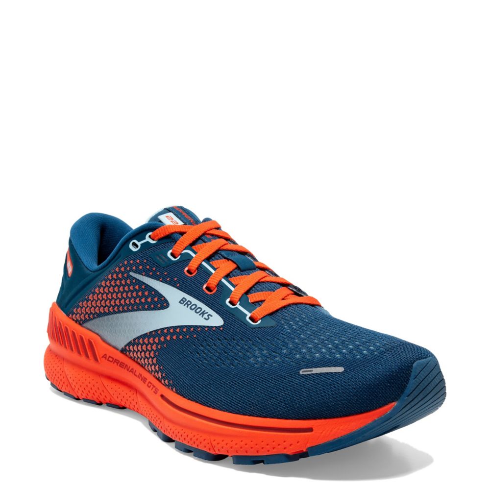 Orange Brooks Mens Adrenaline Gts 22 Running Shoe | Athletic