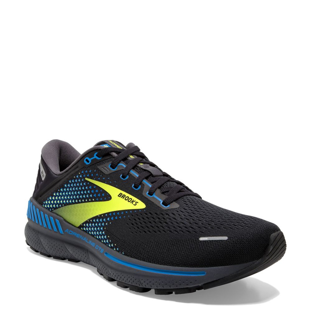 Black Brooks Mens Adrenaline Gts 22 Running Shoe | Athletic