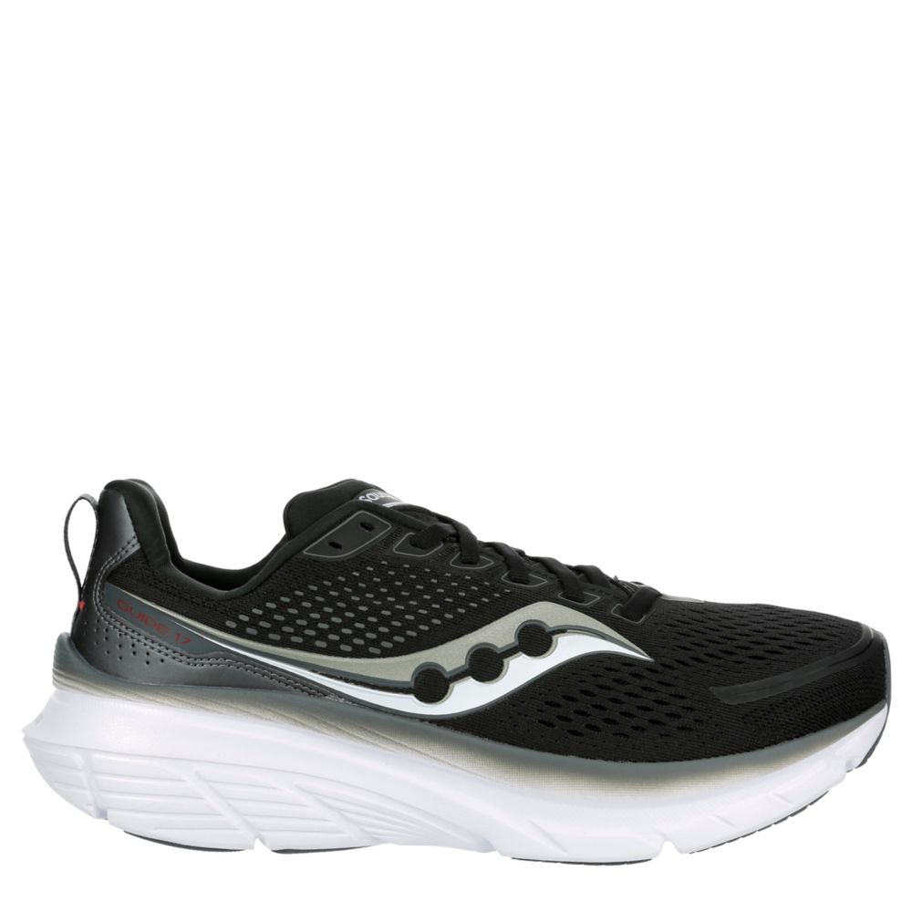 White Saucony Mens Guide 17 Running Shoe | Rack Room Shoes