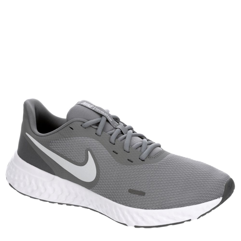 nike running shoes grey and white