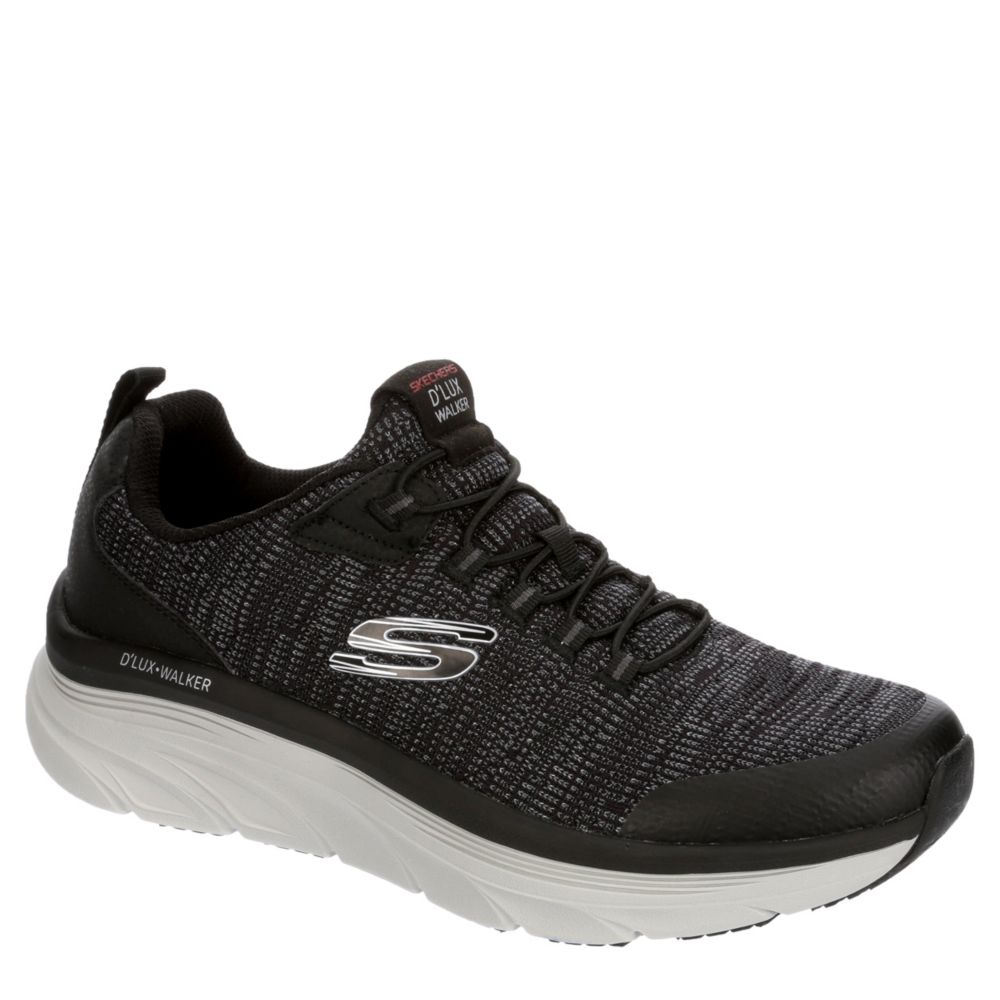 Black Skechers Mens Dlux Walker Pensive | Athletic | Rack Room Shoes
