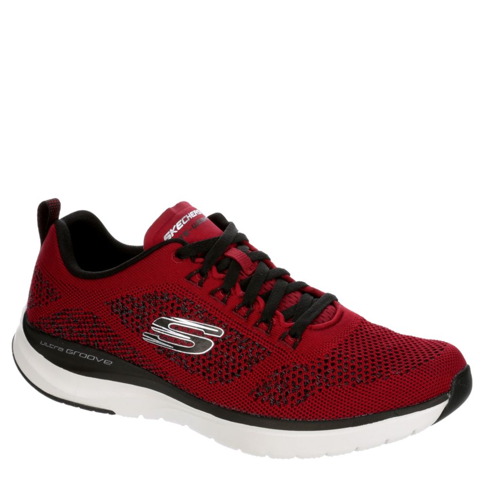Red Skechers Mens Ultra Groove Royal 