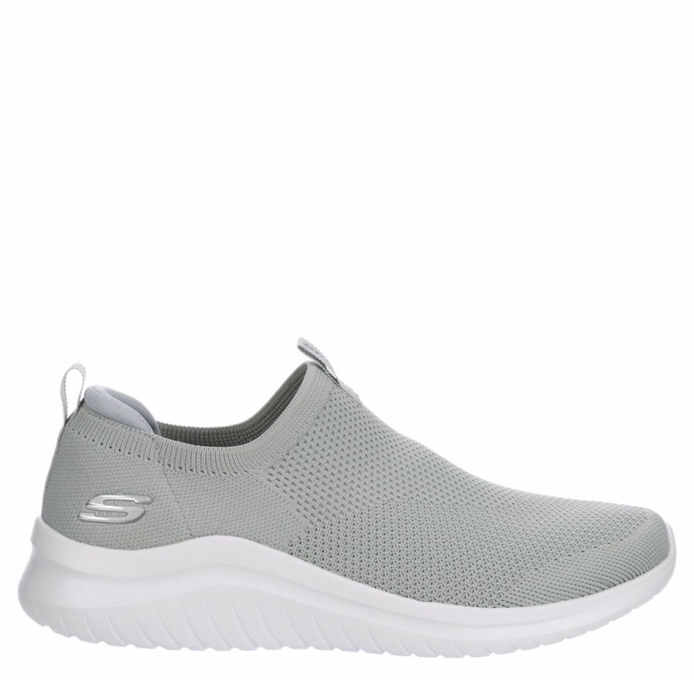 skechers gray slip on