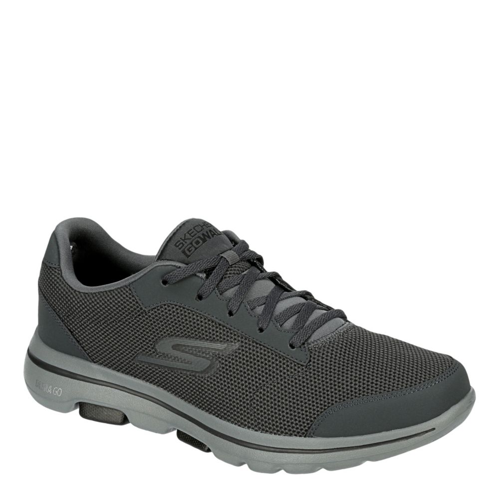 Dark Grey Skechers Mens Go Walk 5 