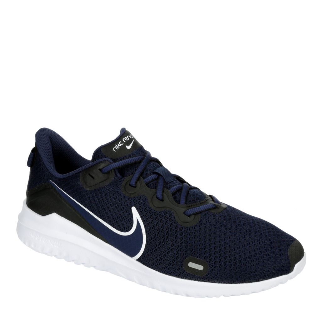 navy nike running shoes