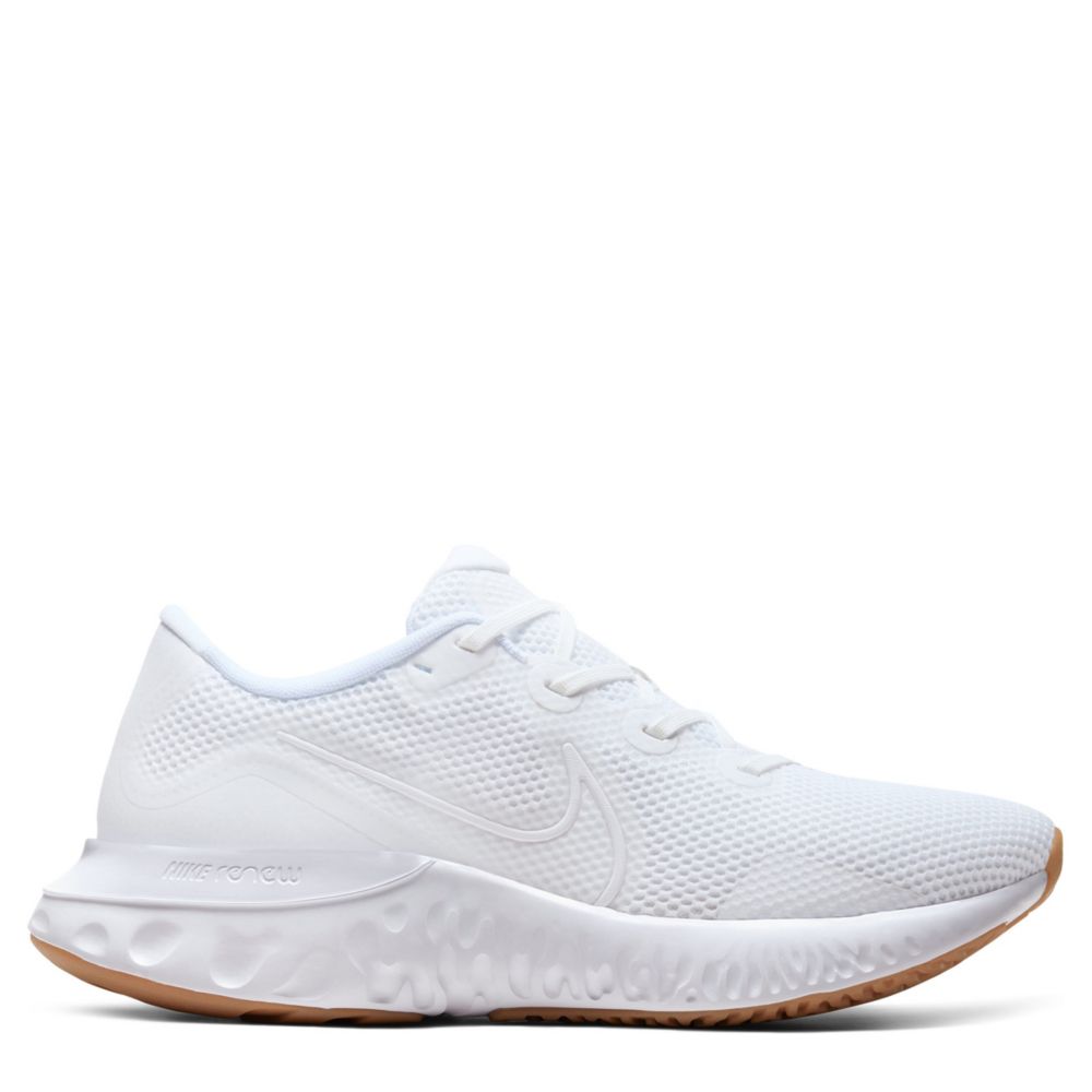 nike running renew run sneakers in white