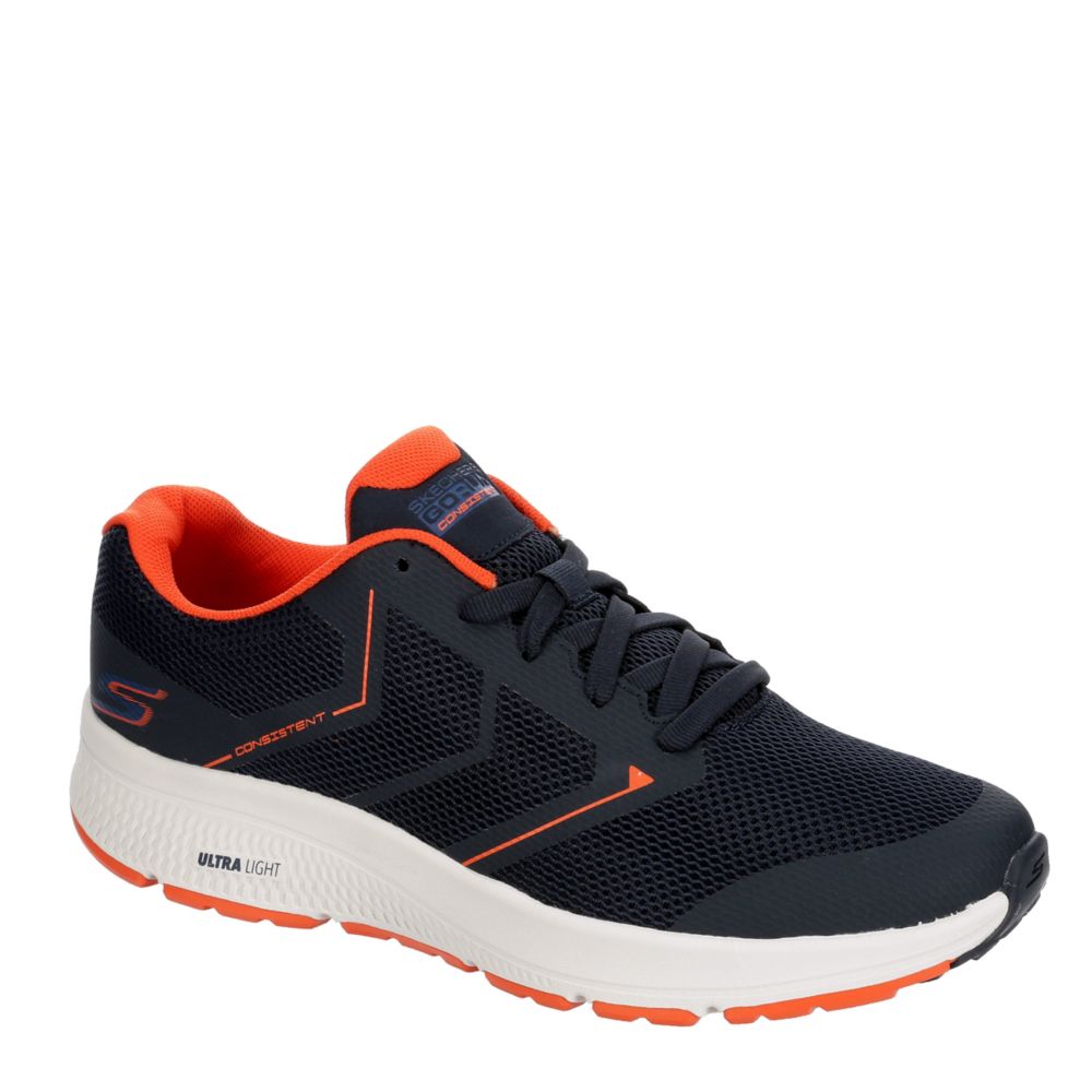 skechers navy running shoes