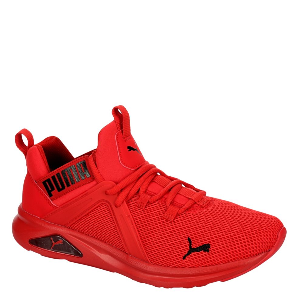 all red puma sneakers