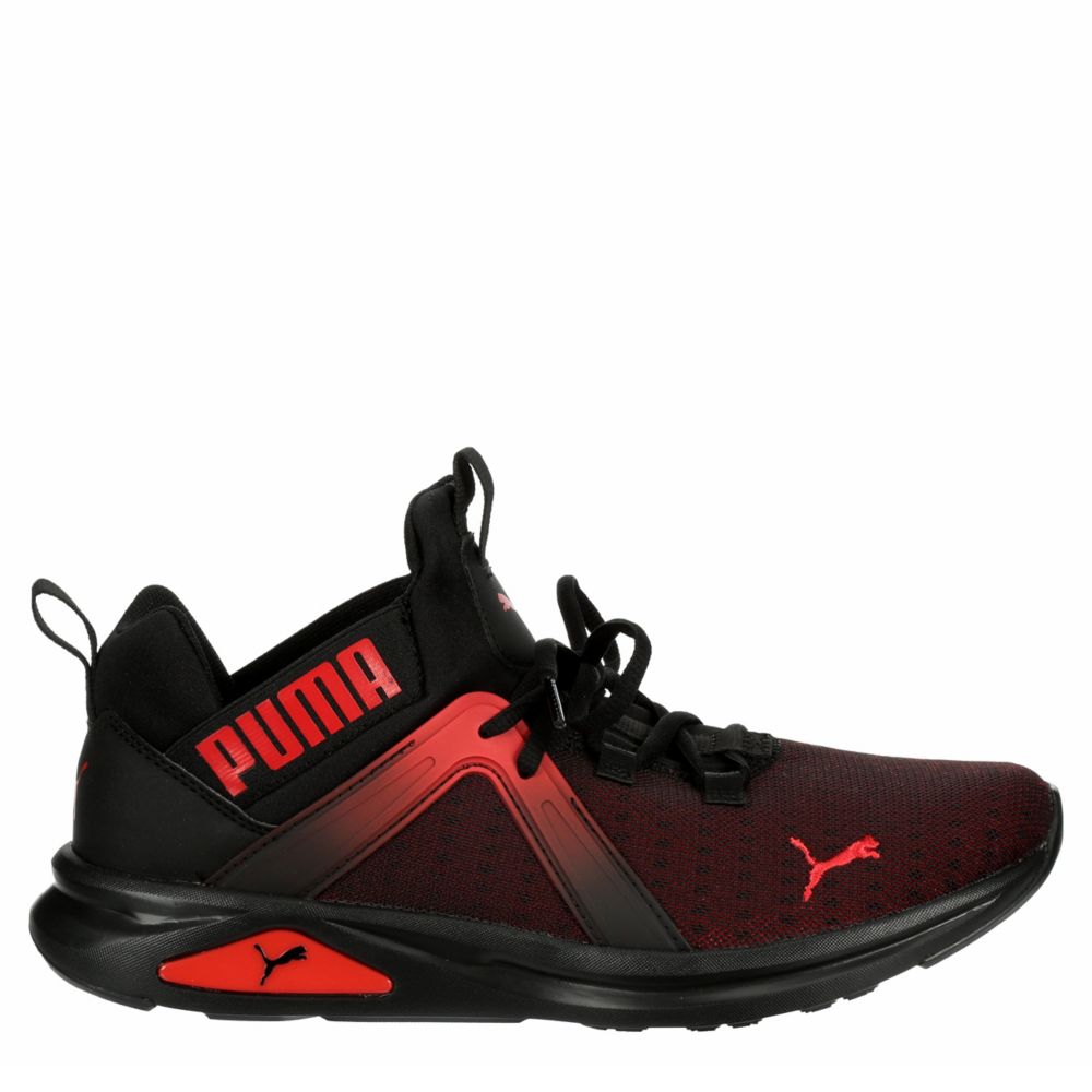 puma men's enzo black running shoes