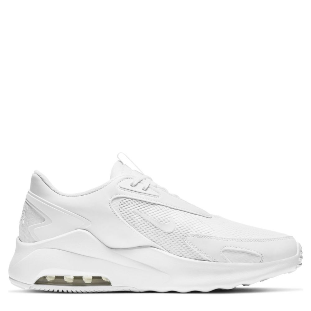 all white athletic sneakers