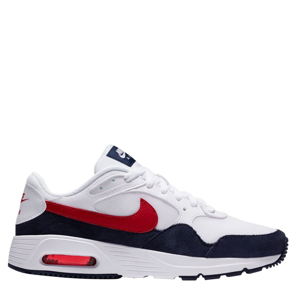 red and white nike shoes air max