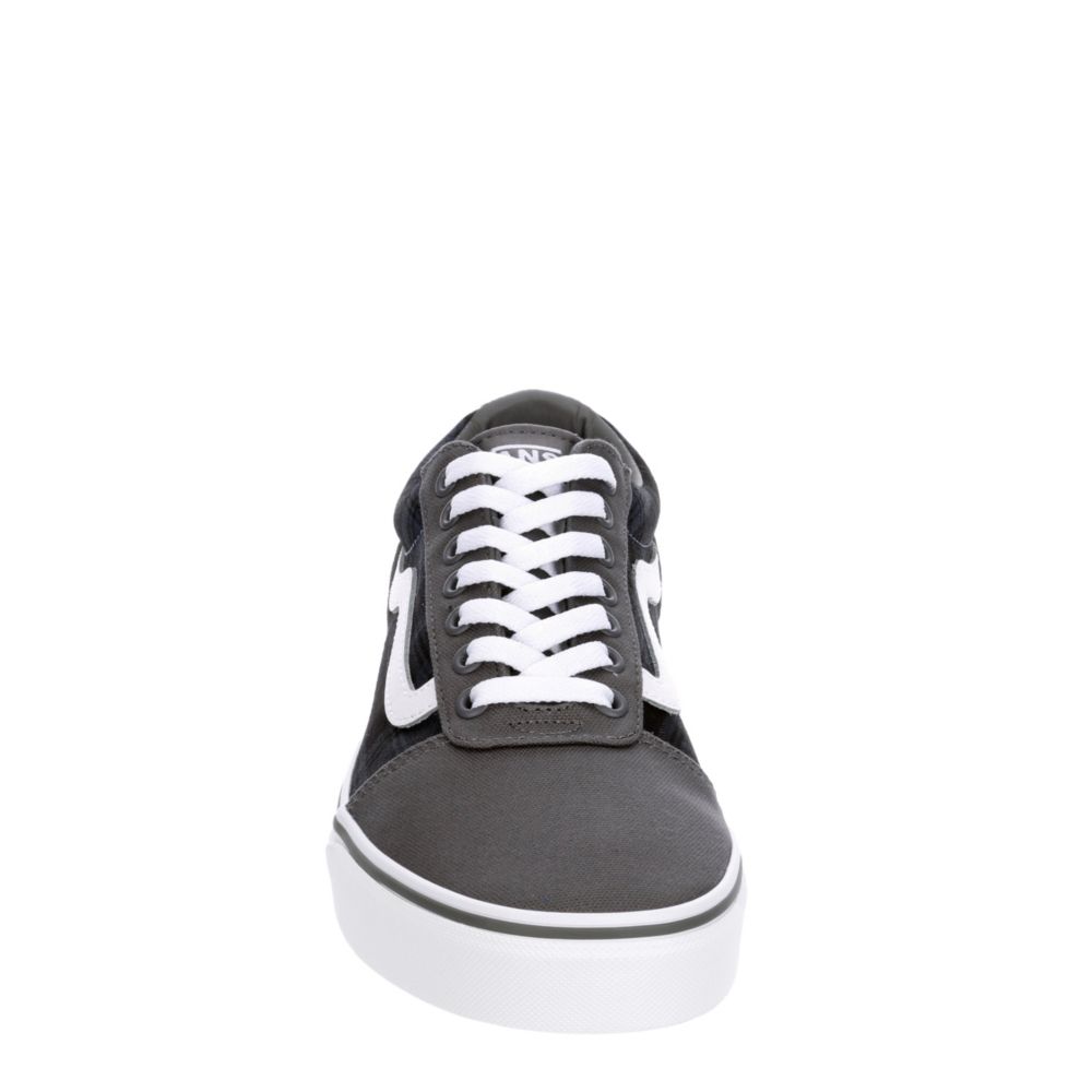 dark blue high top vans