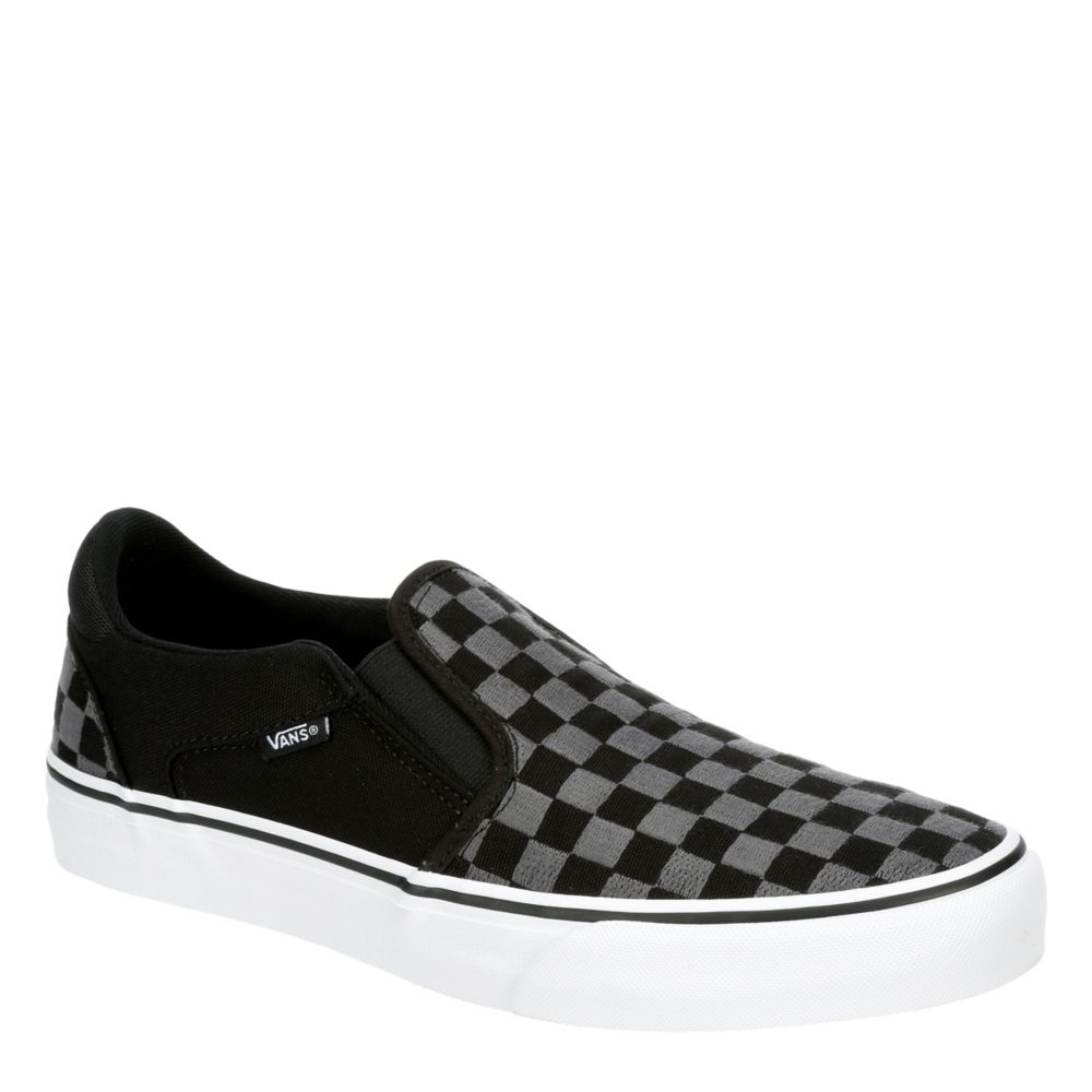 Black Vans Mens Asher Deluxe Slip On 