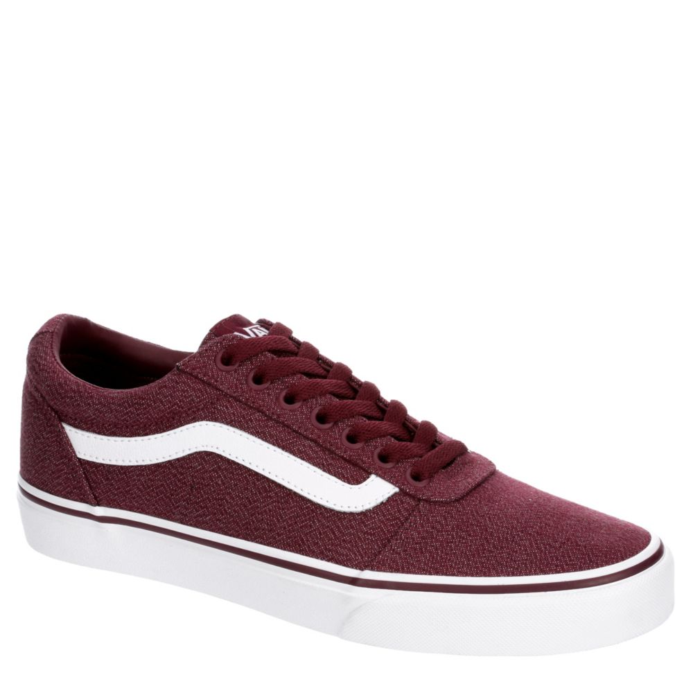 mens burgundy vans shoes