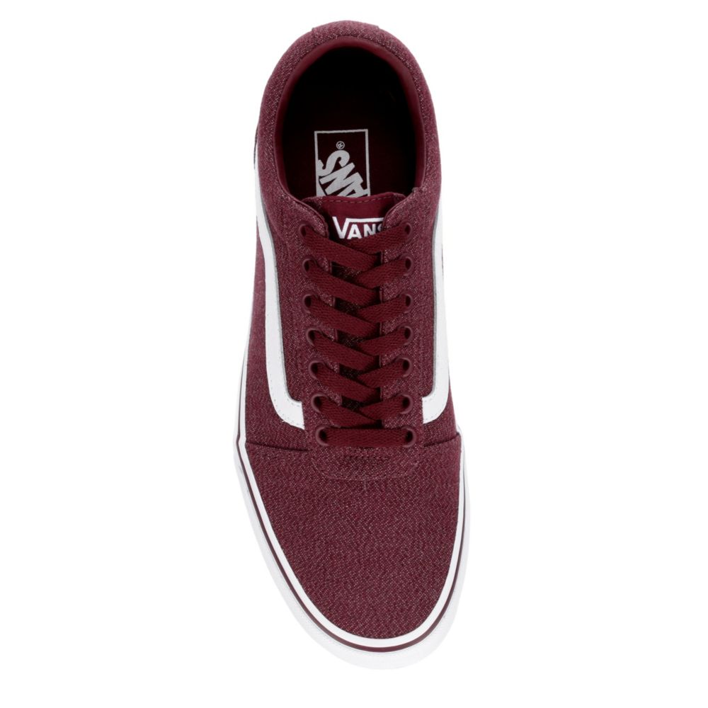 burgundy high top vans