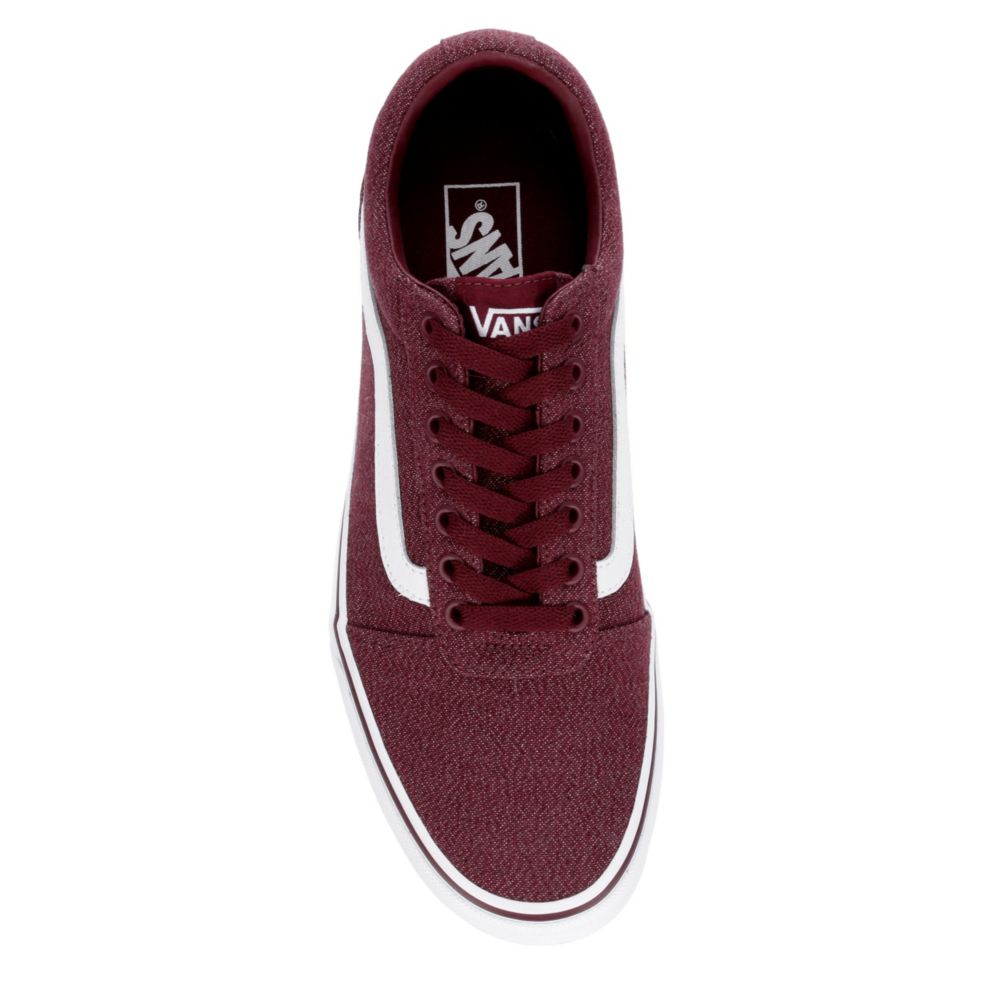 mens burgundy vans shoes