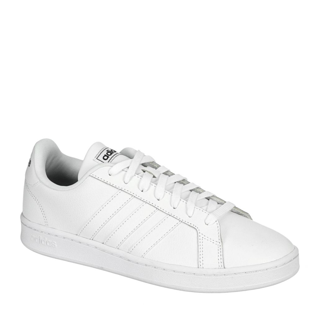 White Adidas Mens Grand Court Sneaker 