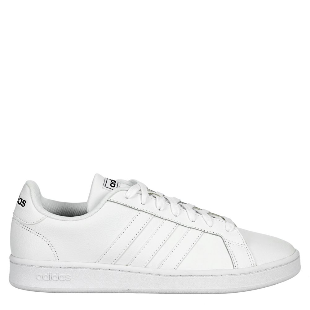 all white adidas grand court