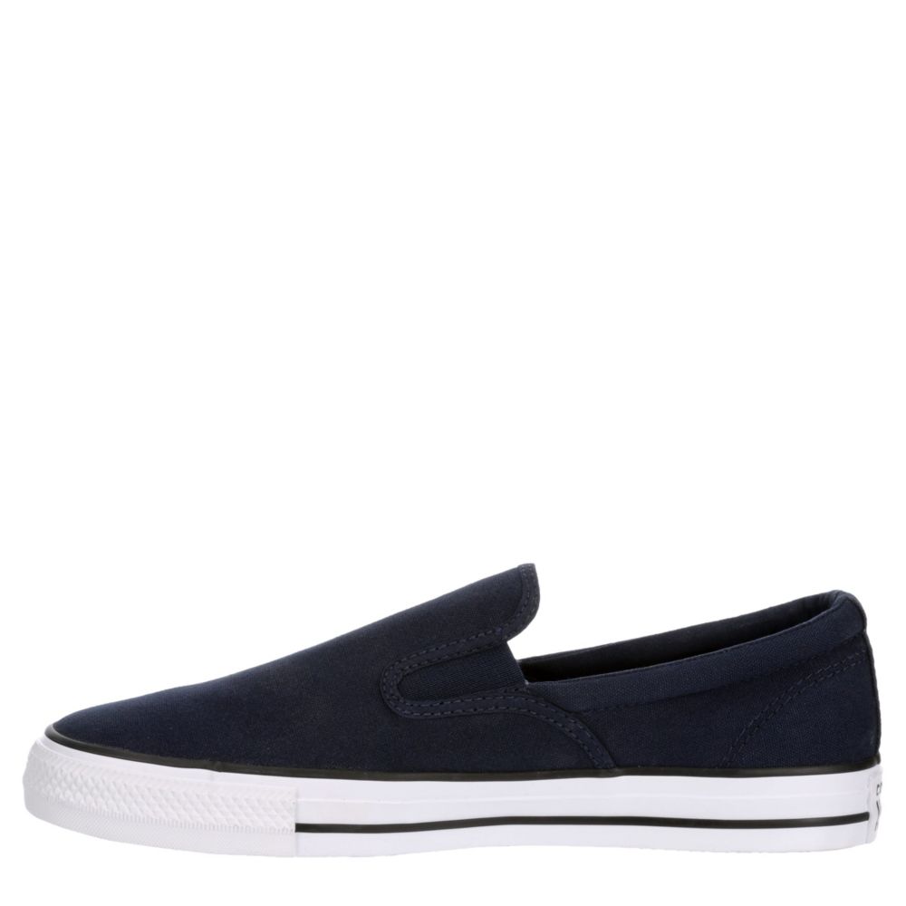 converse navy slip on