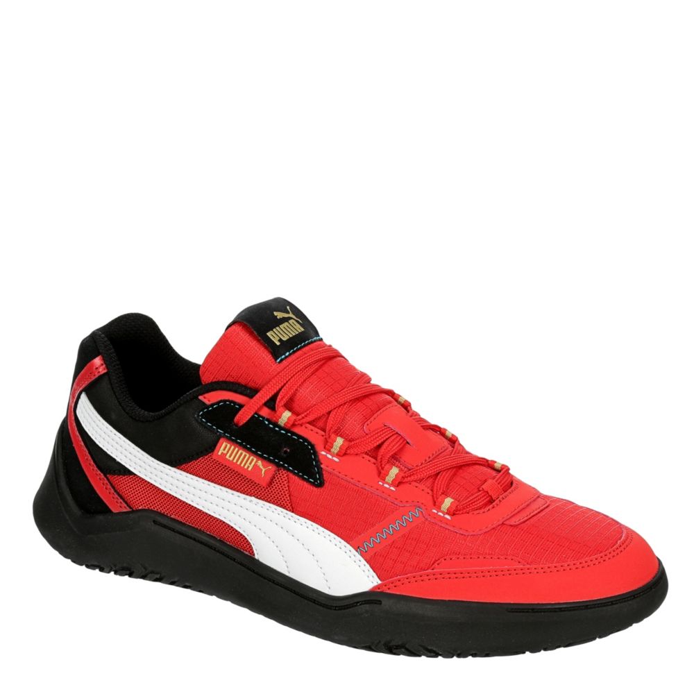 all red puma sneakers