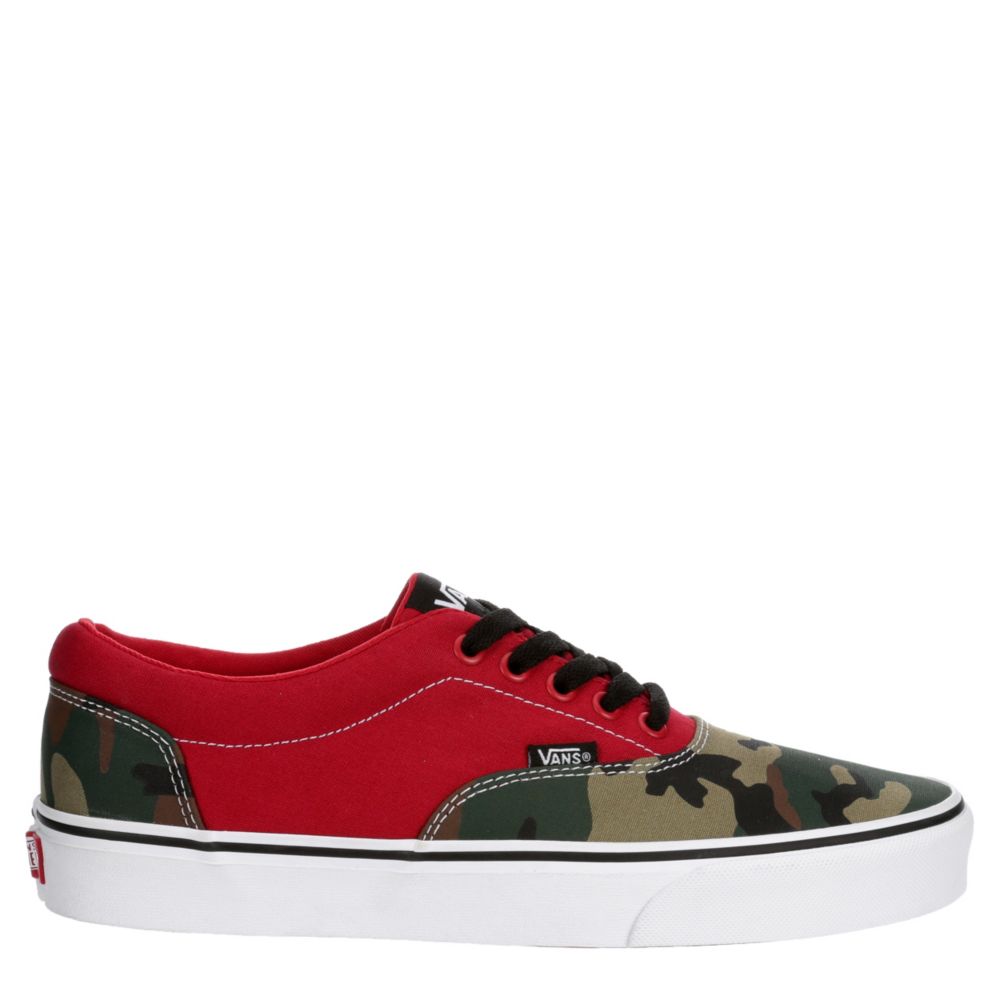 mens red and black vans