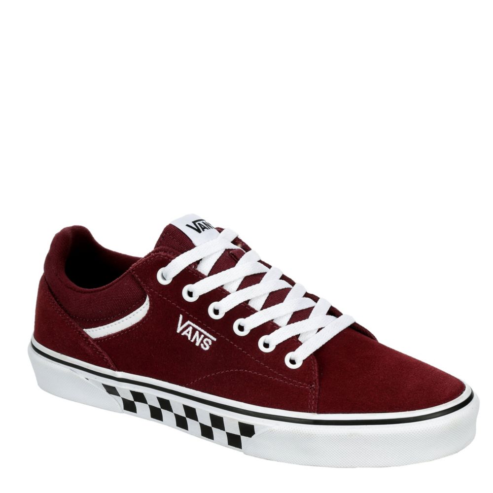 burgundy vans mens