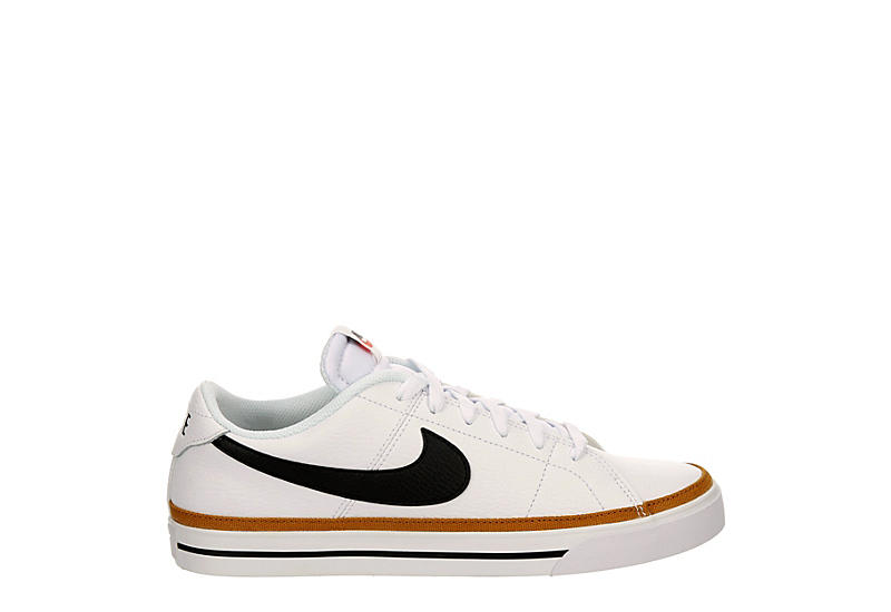 White Nike Mens Court Low Sneaker | | Rack Shoes