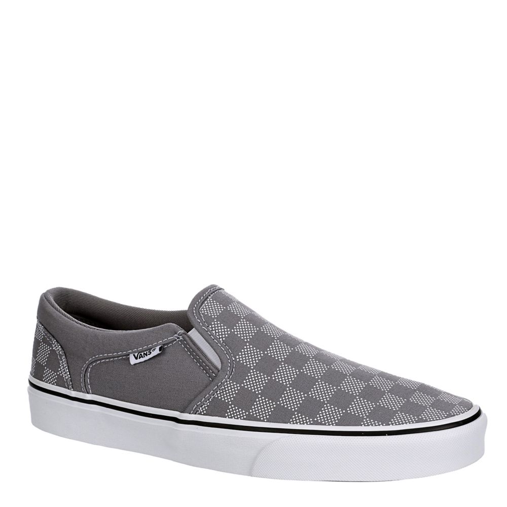 vans asher slip on grey