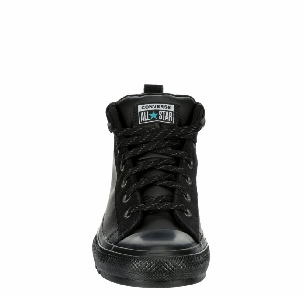 all star black leather