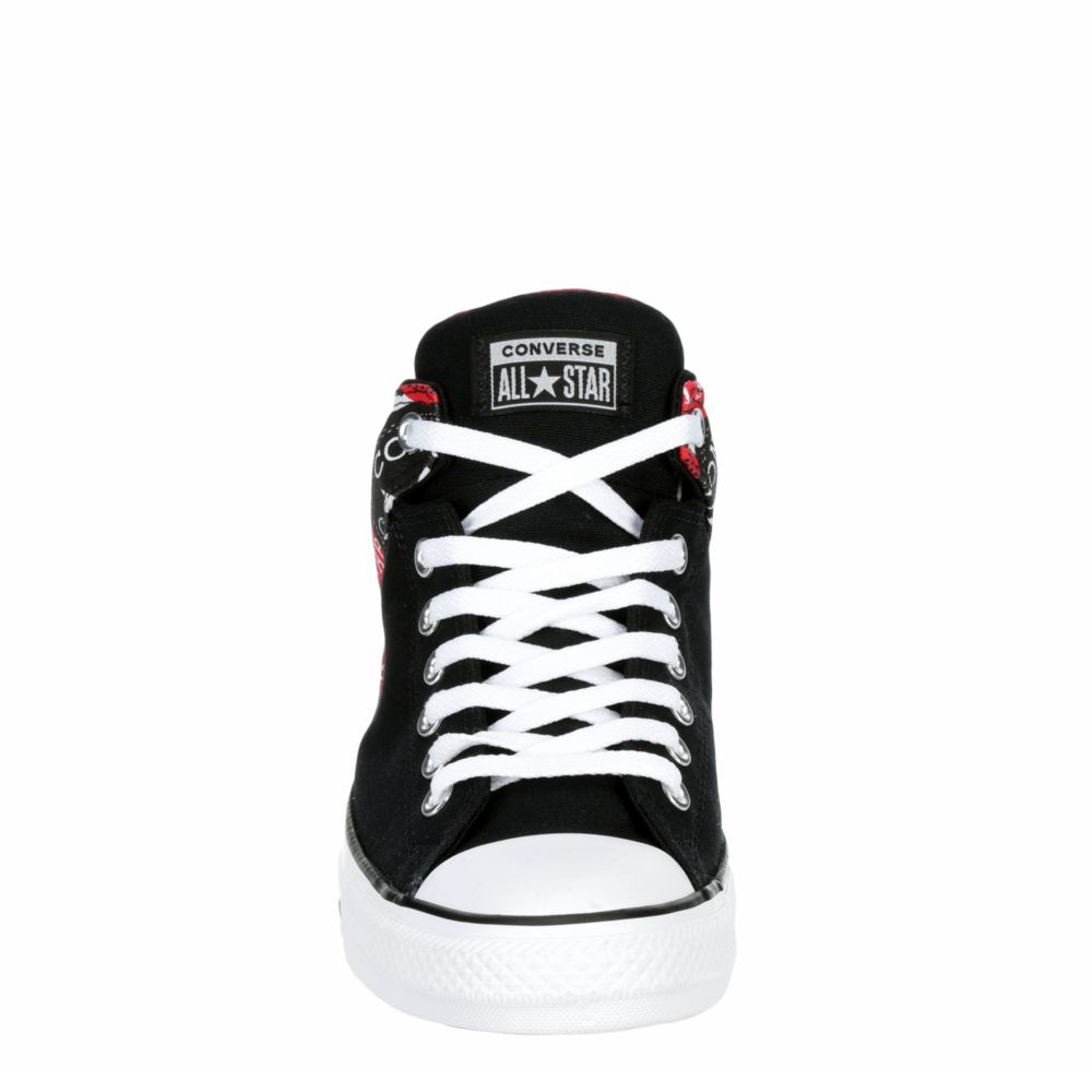 black white high top converse