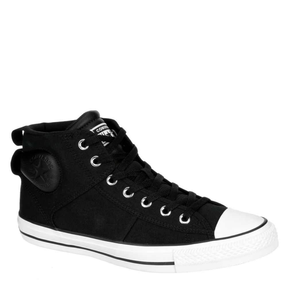 converse all star street mid black