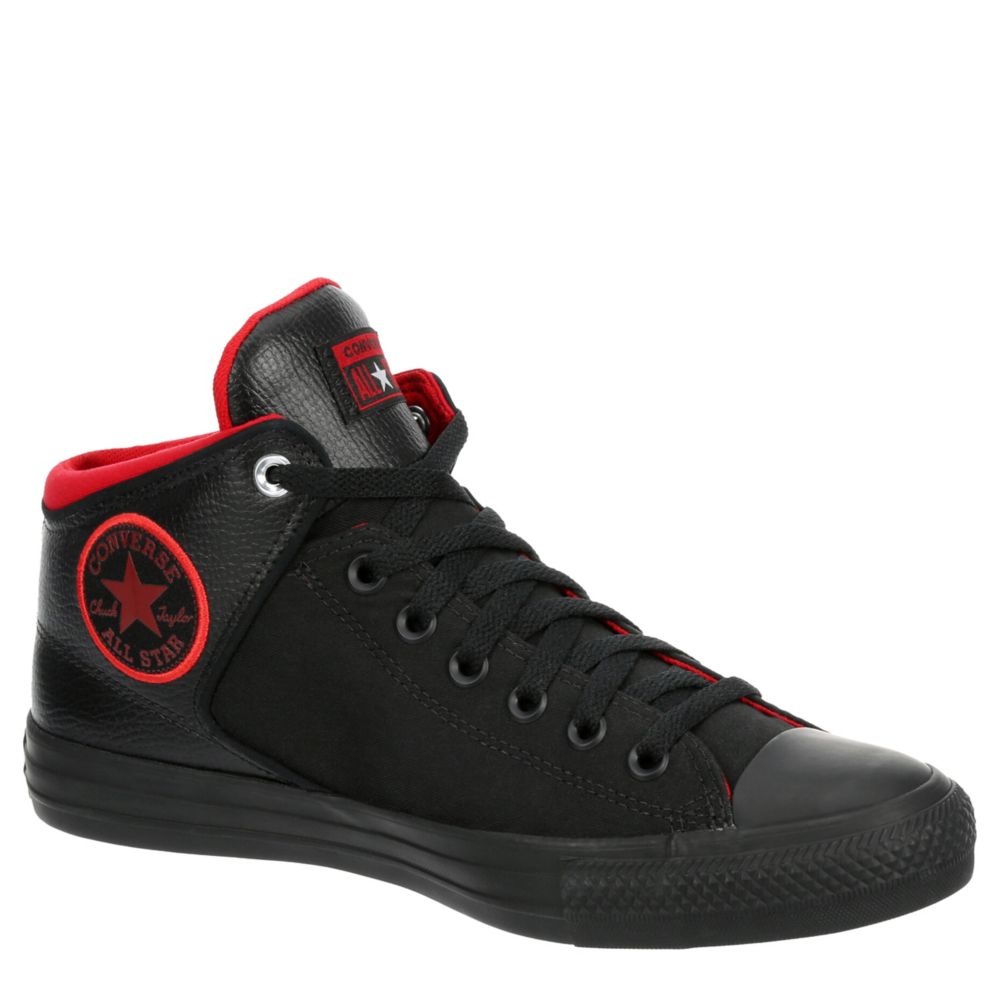 All star converse black and red sale