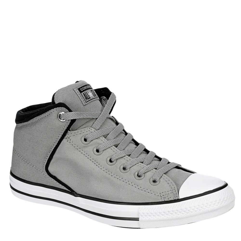 grey high top converse mens