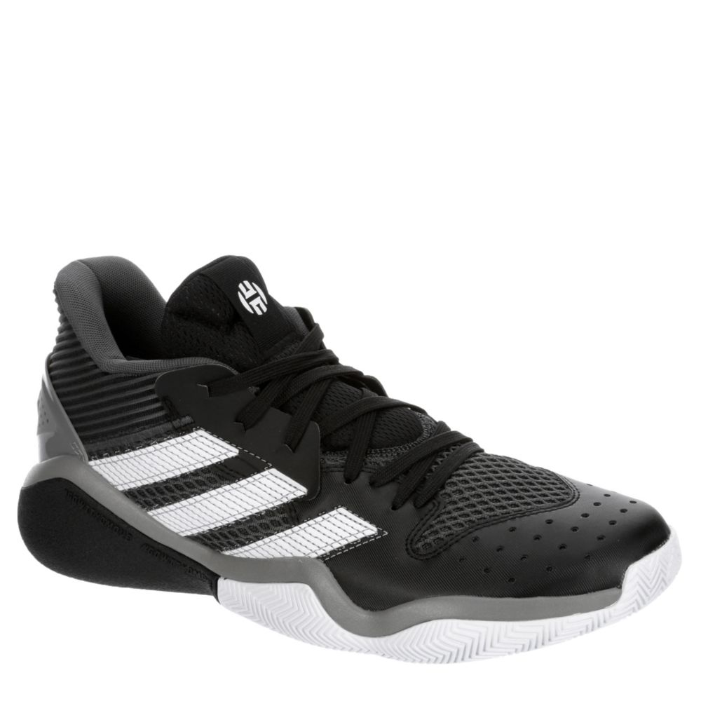 Black Adidas Mens Harden Stepback High Top Basketball Shoe Athletic Rack Room Shoes