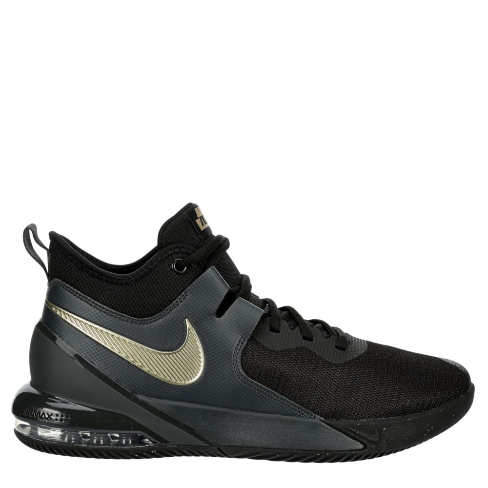 Black Nike Mens Air Max Impact Basketball Shoe Athletic Rack Room Shoes