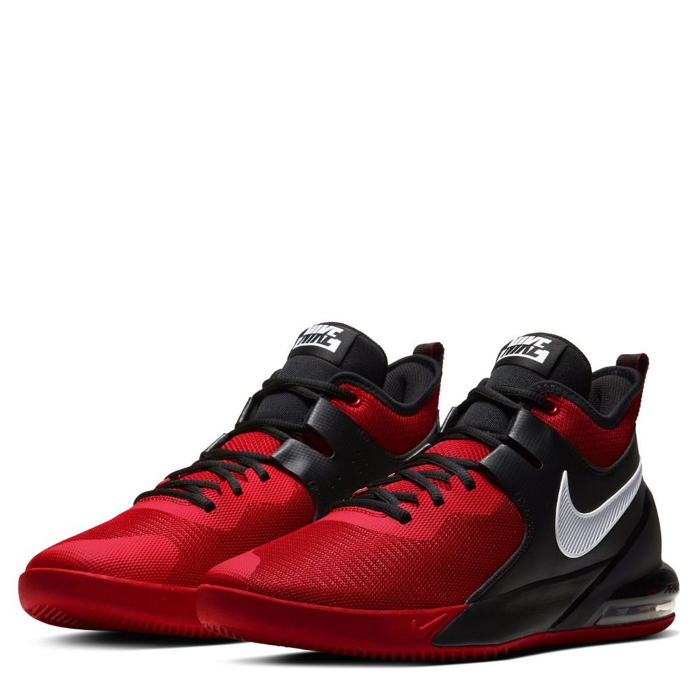 mens nike shoes red and black