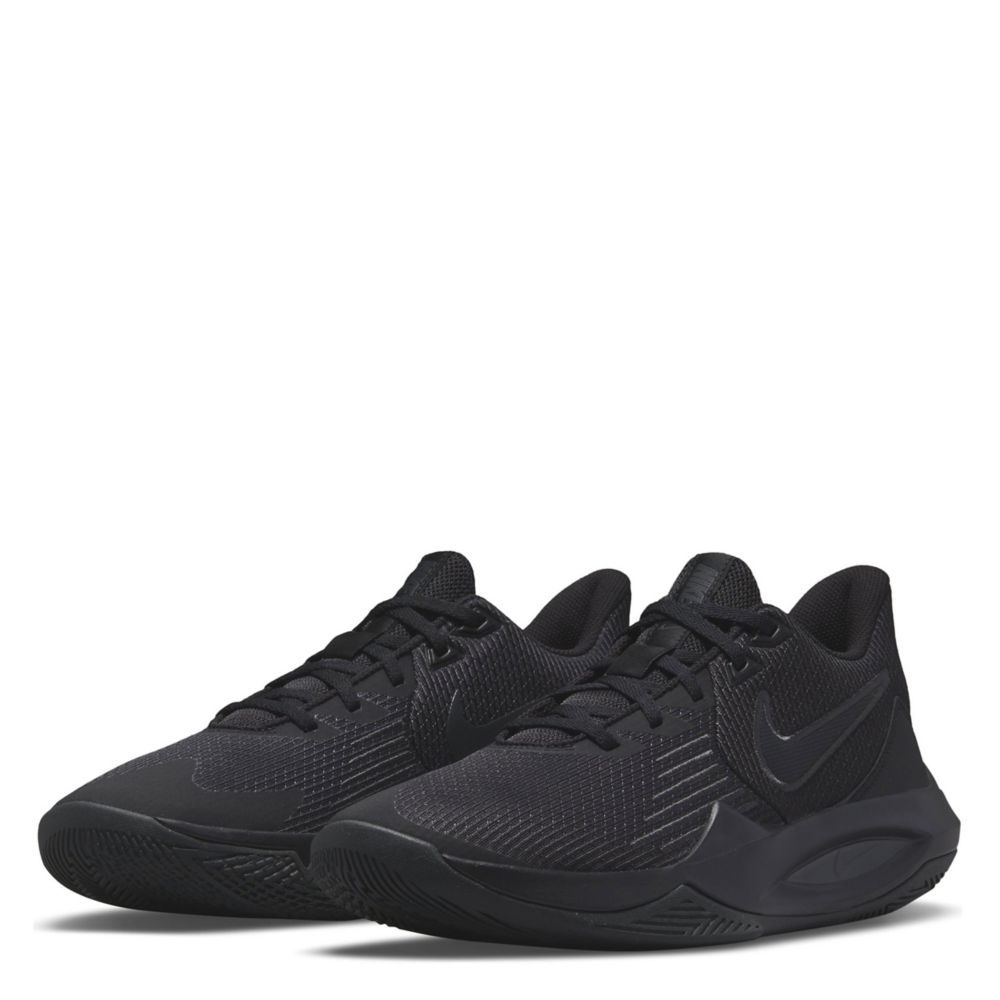 low top black basketball shoes