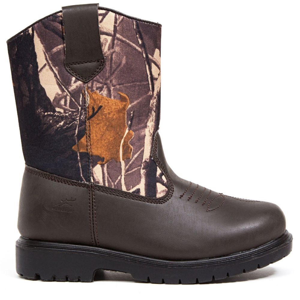 Deer Stags Boys Little-big Kid Tour Western Boot - Camo