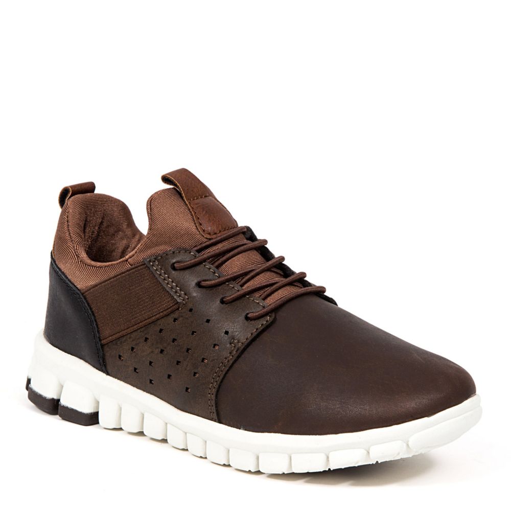 DARK BROWN DEER STAGS Boys Little-big Kid Betts Jr Sneaker