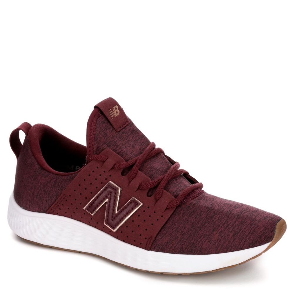 new balance womens burgundy trainers