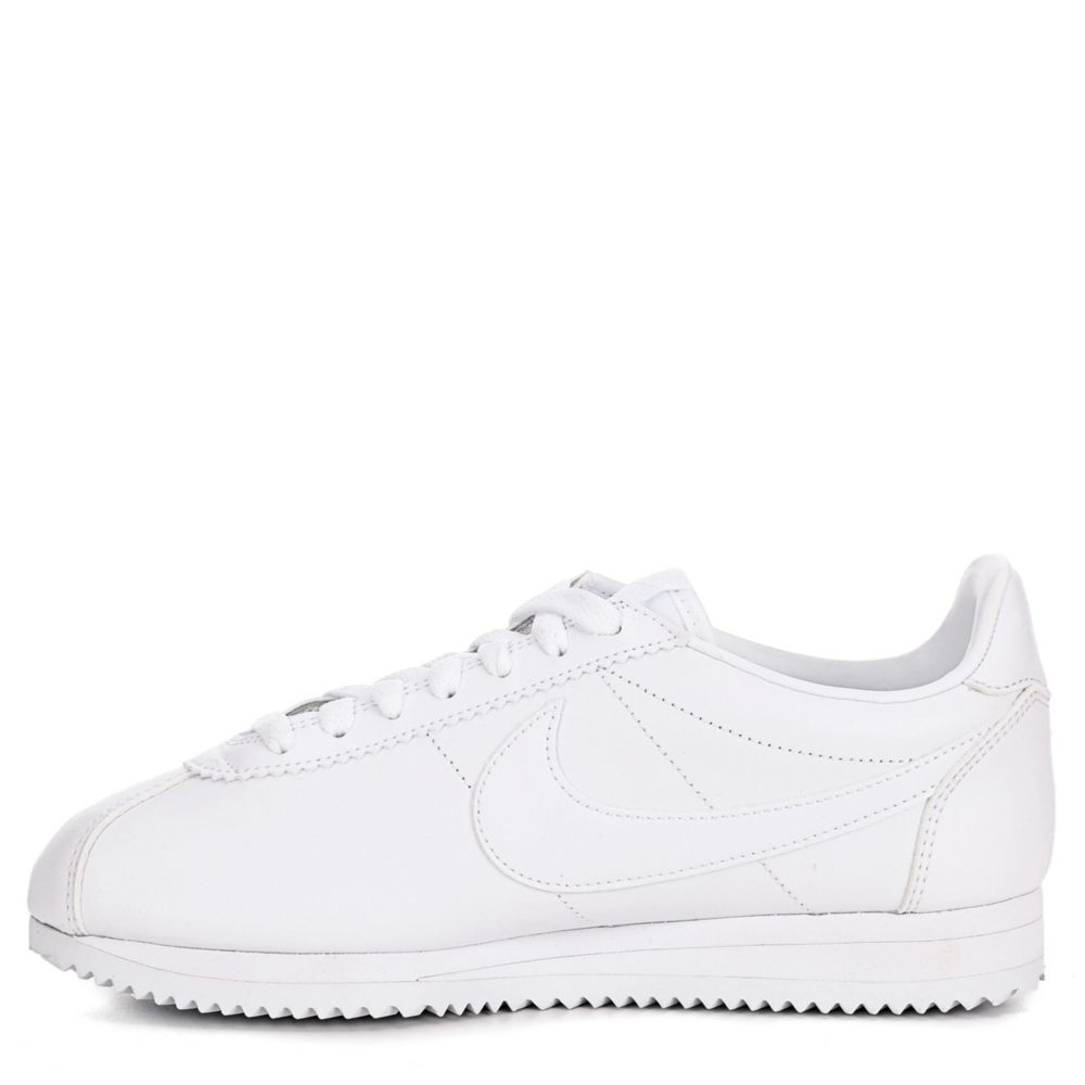 white on white nike cortez