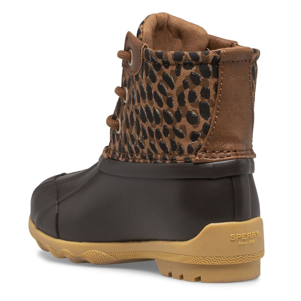 sperry leopard print duck boots