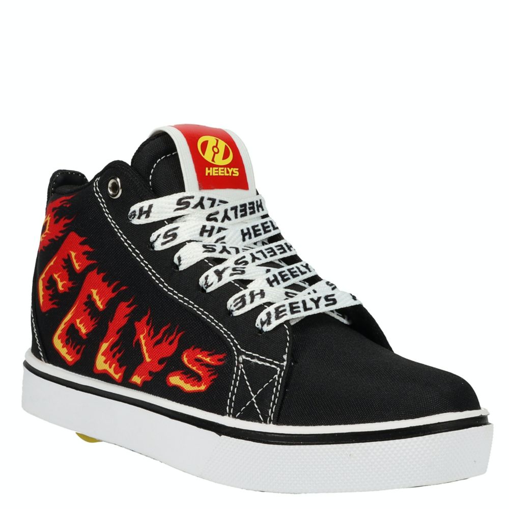 Black Heelys Boys Racer 20 Mid Sneaker 