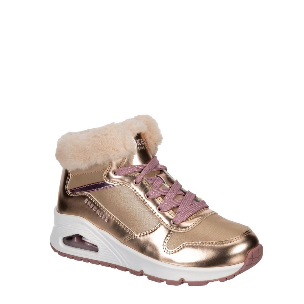 skechers uno rose gold