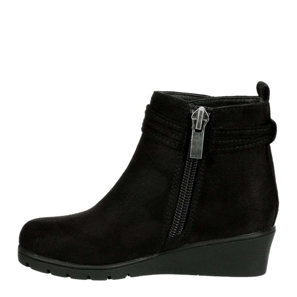 Girls black hotsell wedge boots