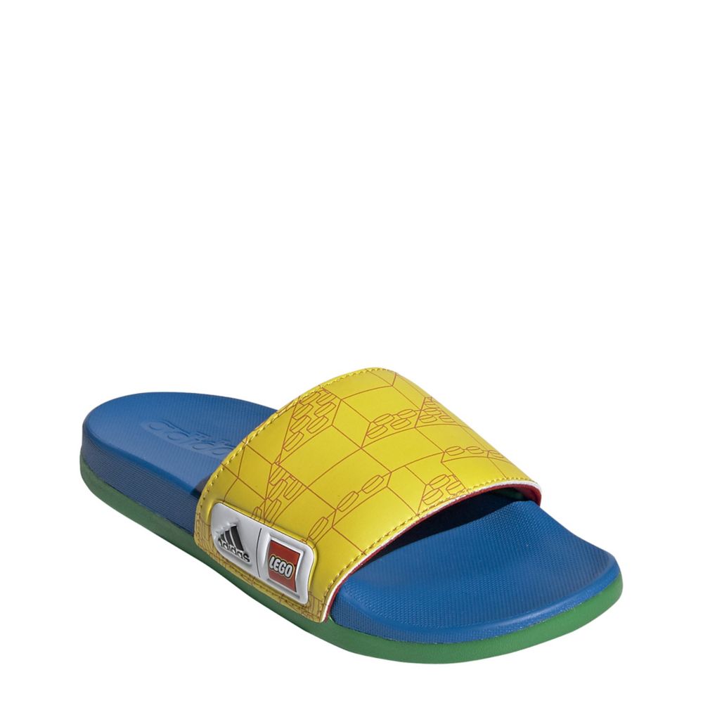 yellow slide shoes