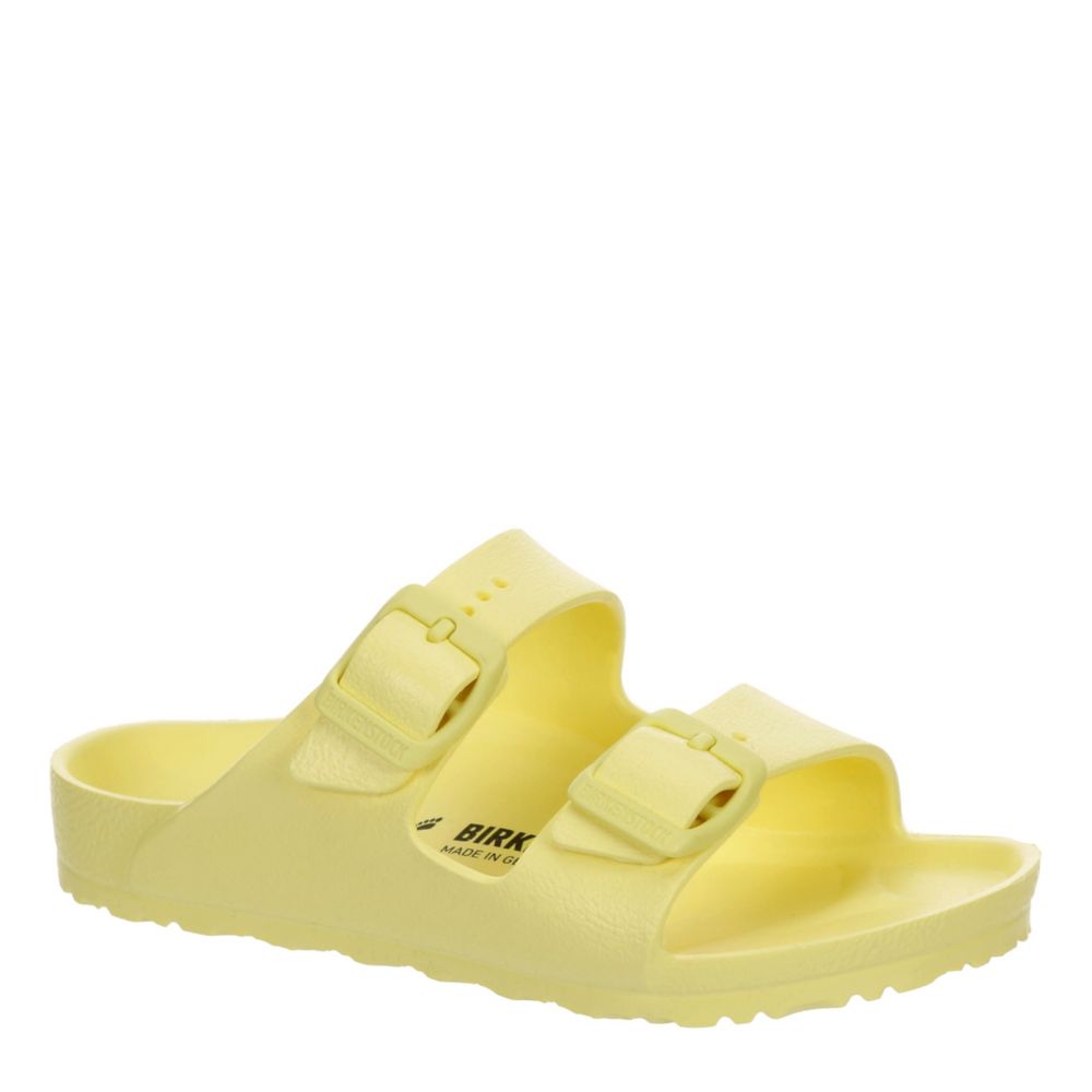 yellow plastic birkenstocks