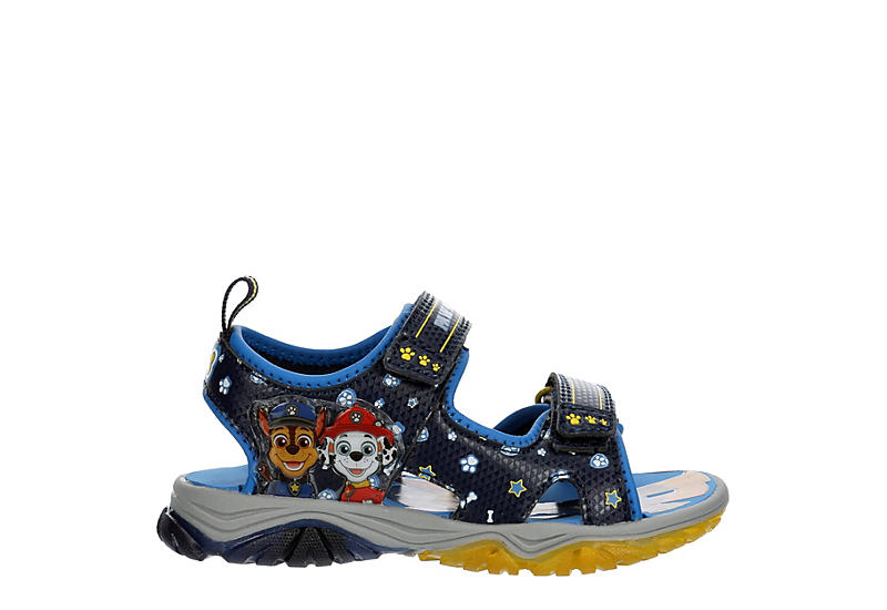 Paw Patrol Sports Sandals Fully Adjustable Straps Flat Shoes Boys Kids Size 