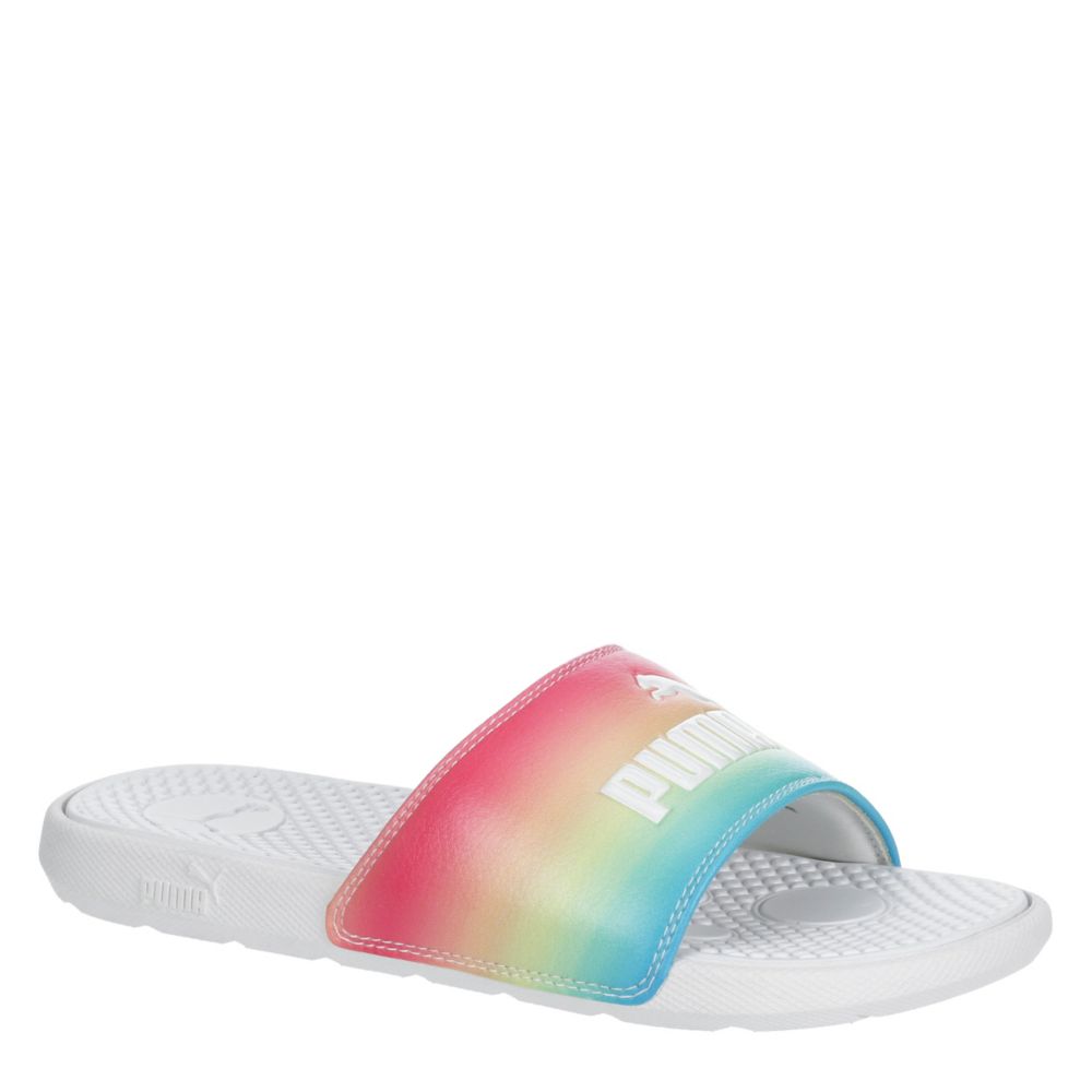 puma rainbow slide sandals