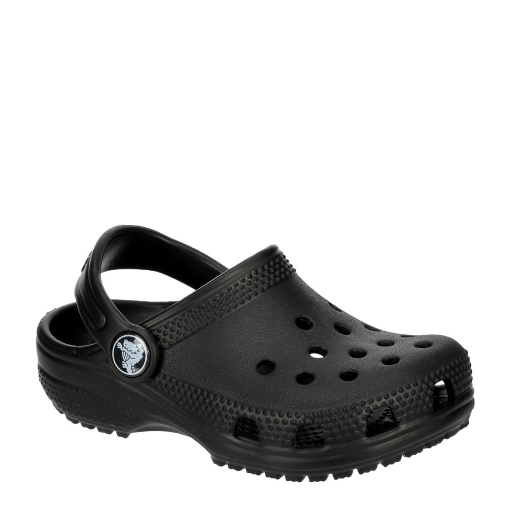 Black Crocs Boys Toddler Classic Clog Rack Room Shoes